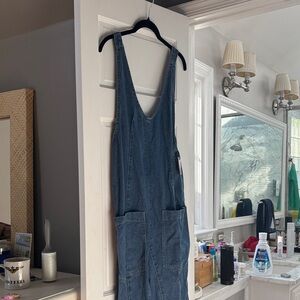 Blue Denim Full Length Overalls